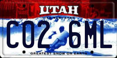 UT license plate C026ML