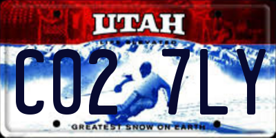 UT license plate C027LY