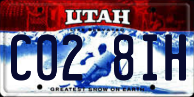 UT license plate C028IH