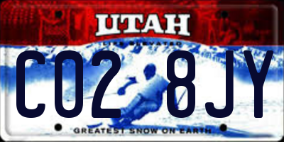 UT license plate C028JY