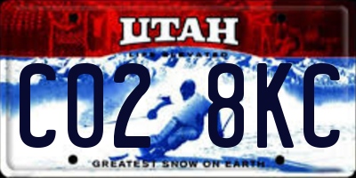 UT license plate C028KC