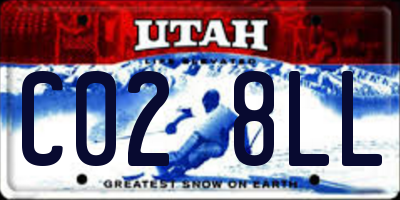 UT license plate C028LL
