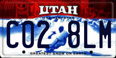 UT license plate C028LM