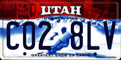 UT license plate C028LV