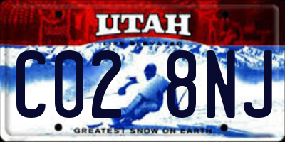 UT license plate C028NJ