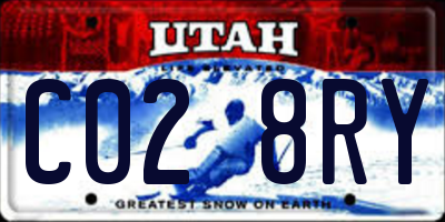 UT license plate C028RY
