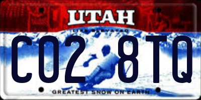 UT license plate C028TQ