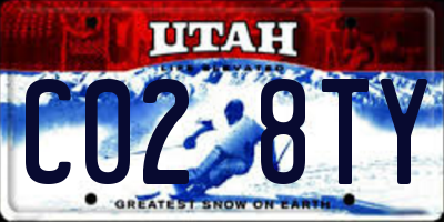 UT license plate C028TY