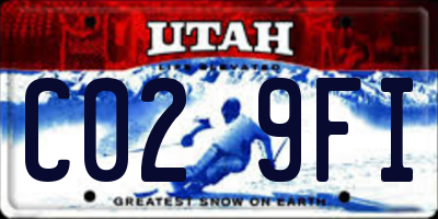UT license plate C029FI