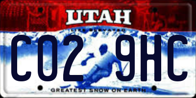 UT license plate C029HC