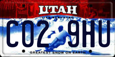 UT license plate C029HU