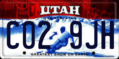 UT license plate C029JH