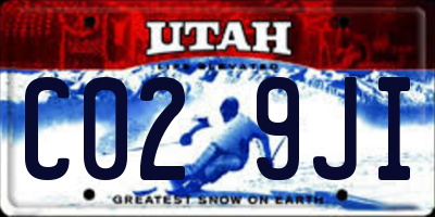 UT license plate C029JI