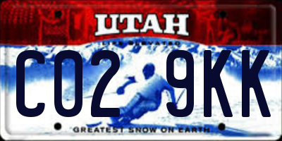UT license plate C029KK