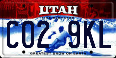UT license plate C029KL