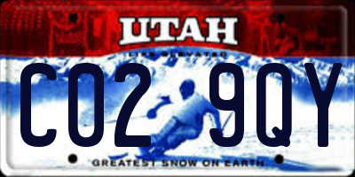UT license plate C029QY