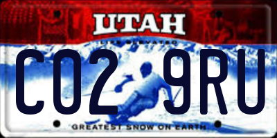 UT license plate C029RU