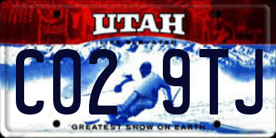 UT license plate C029TJ