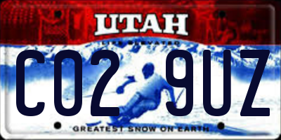 UT license plate C029UZ