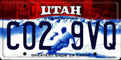 UT license plate C029VQ