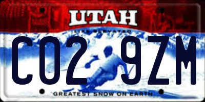 UT license plate C029ZM