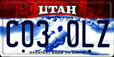 UT license plate C030LZ