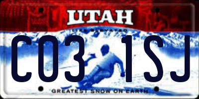 UT license plate C031SJ
