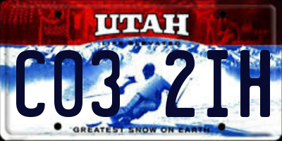 UT license plate C032IH