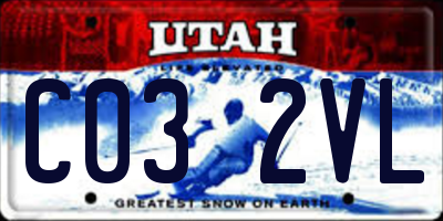 UT license plate C032VL