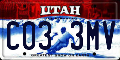 UT license plate C033MV