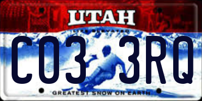 UT license plate C033RQ