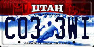 UT license plate C033WI