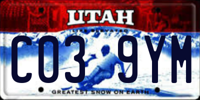 UT license plate C039YM