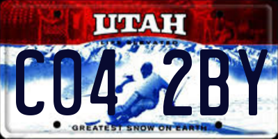 UT license plate C042BY