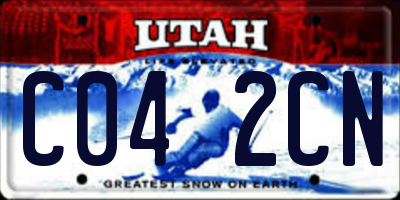 UT license plate C042CN