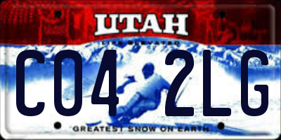UT license plate C042LG