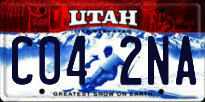 UT license plate C042NA