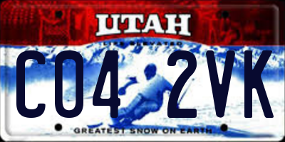 UT license plate C042VK