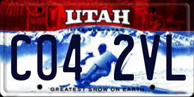 UT license plate C042VL