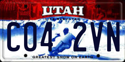 UT license plate C042VN