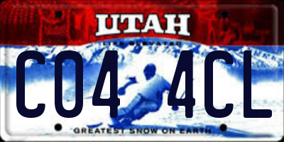 UT license plate C044CL