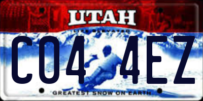 UT license plate C044EZ