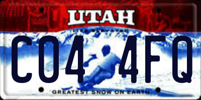 UT license plate C044FQ