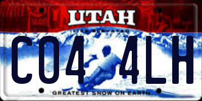 UT license plate C044LH