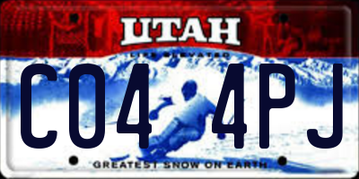 UT license plate C044PJ