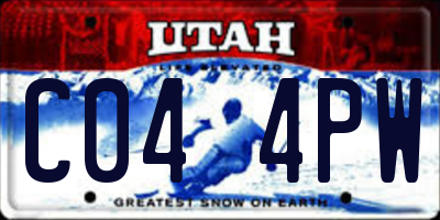 UT license plate C044PW