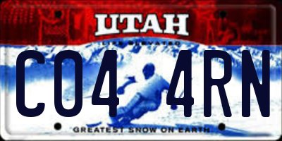 UT license plate C044RN