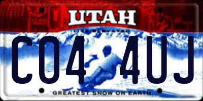 UT license plate C044UJ