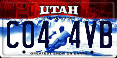 UT license plate C044VB
