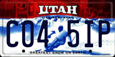 UT license plate C045IP